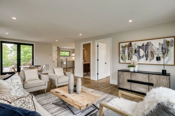 Arlington New Build Cottage Baltimore Style Living Room