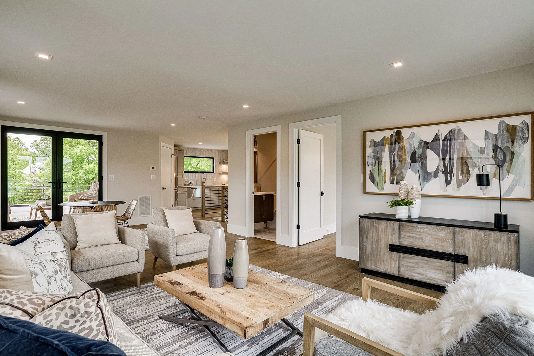 Arlington New Build Cottage Baltimore Style Living Room