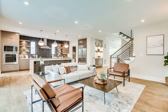 Arlington New Build Cottage Baltimore Style Living Room