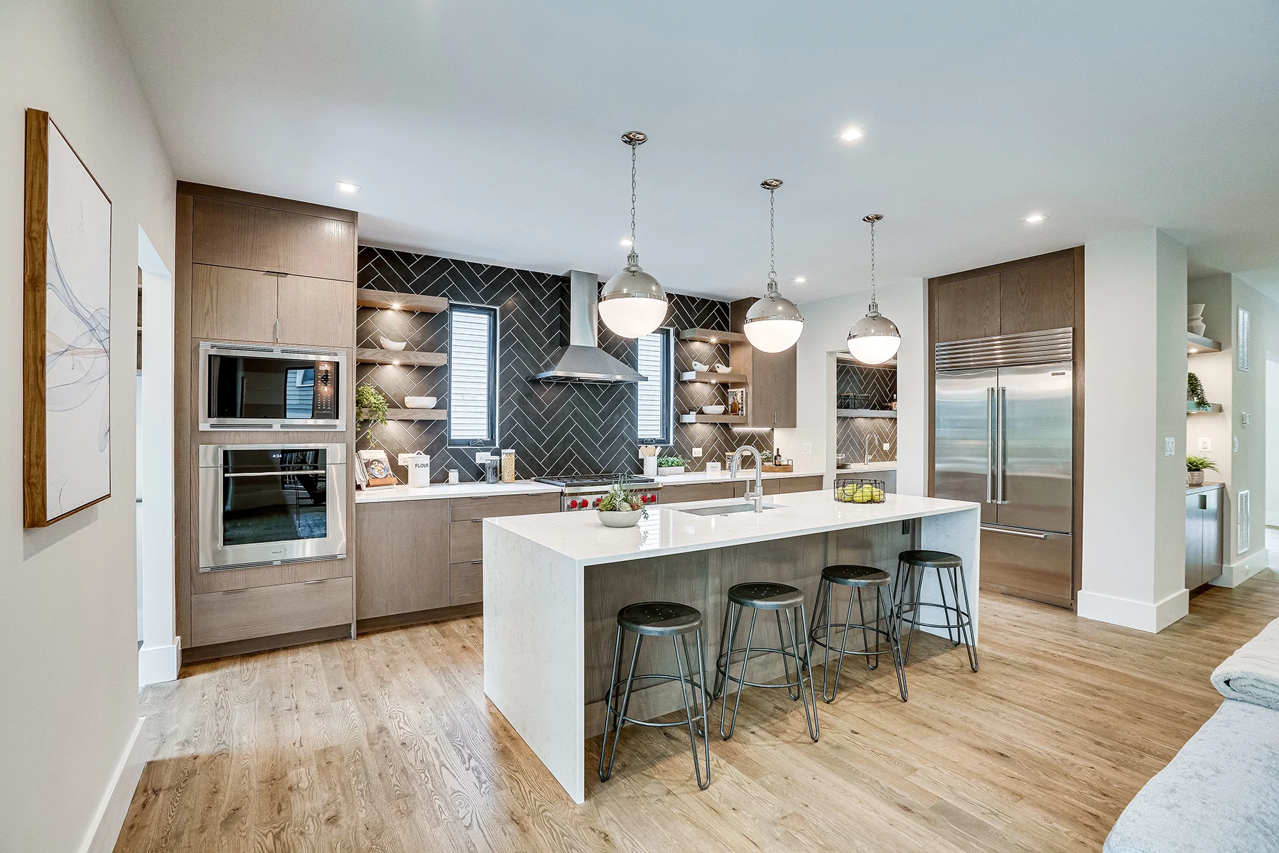 Arlington New Build Cottage Baltimore Style Kitchen Island