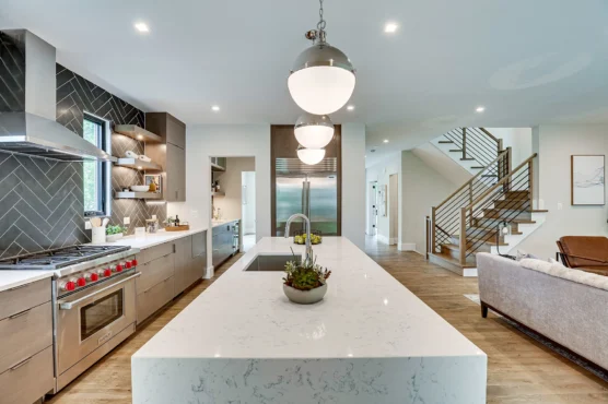 Arlington New Build Cottage Baltimore Style Open Kitchen Island