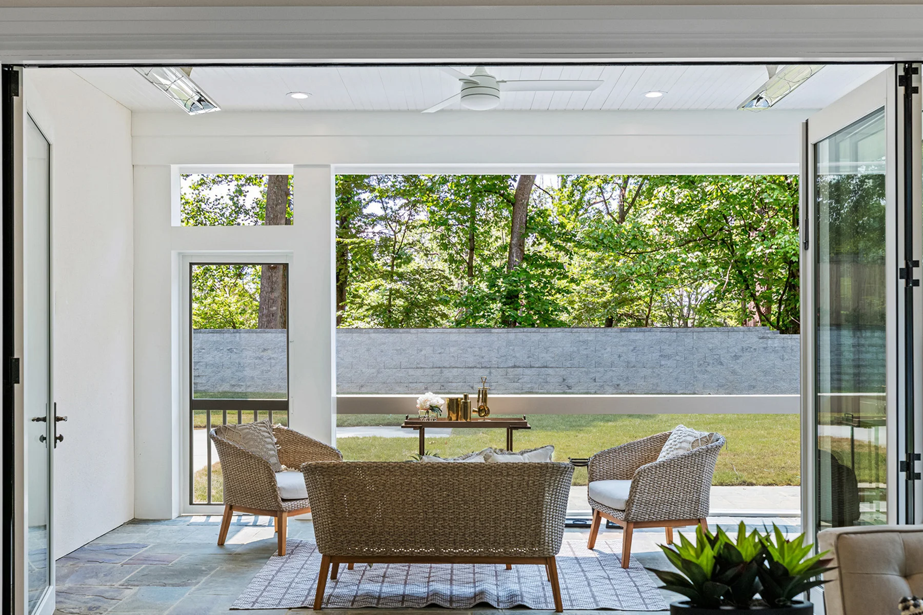 Arlington Home Builder Charlotte Plan Covered Patio