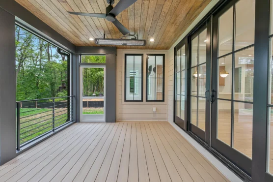 Arlington New Home Harper Plan covered outdoor patio