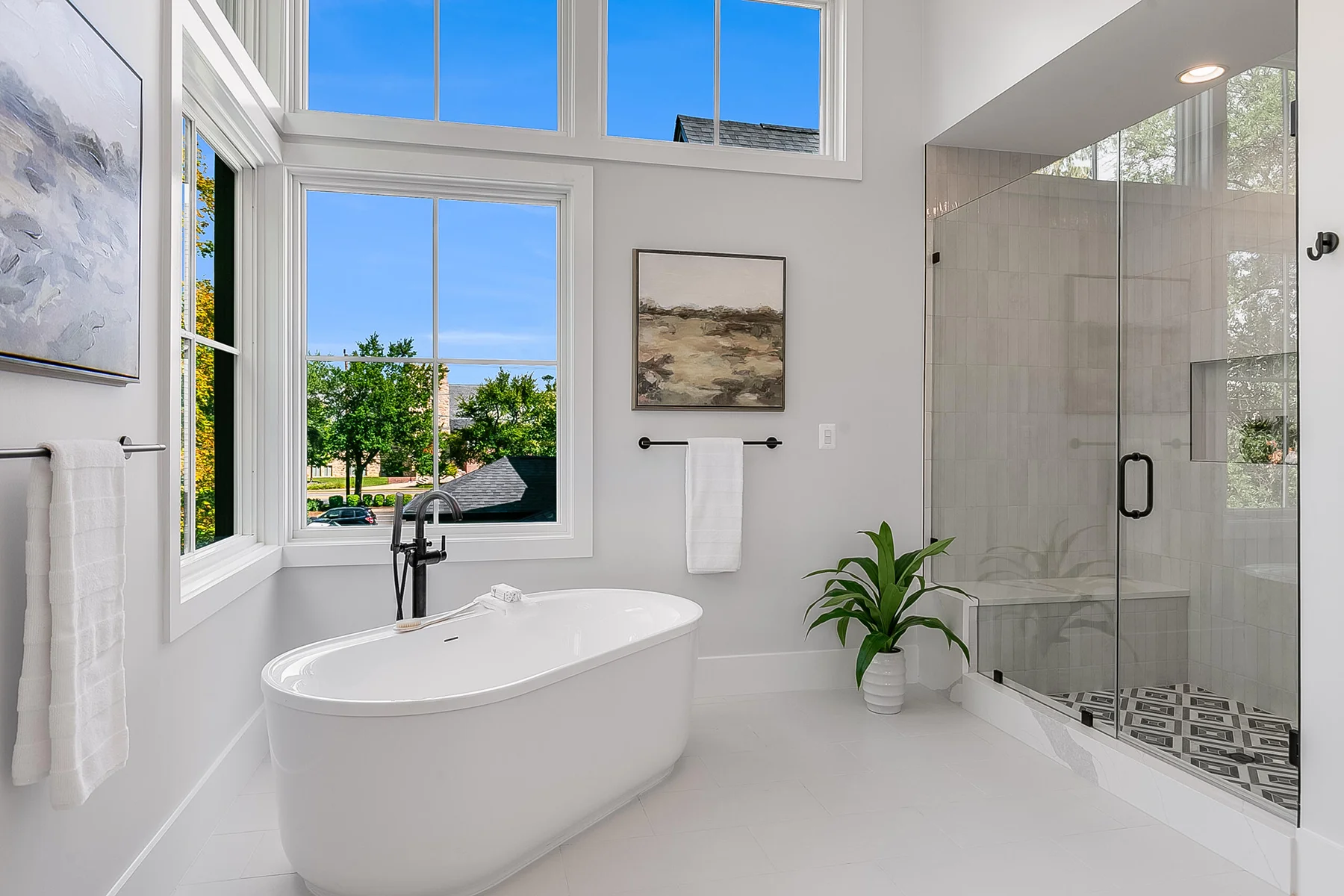 Custom Home Plan, The Seaton, primary suite bathroom