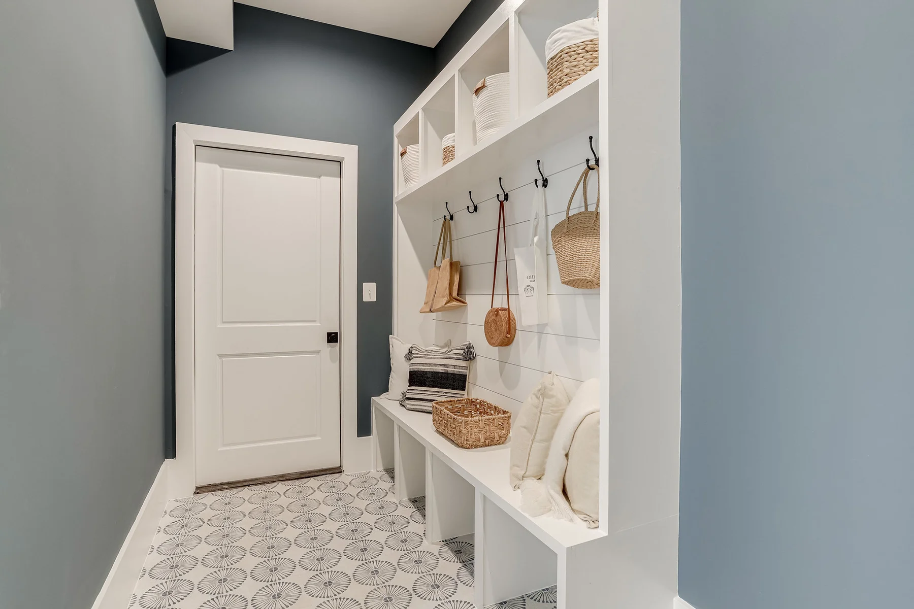 Luxury Home Plan, The Seabrook, mudroom with built-ins
