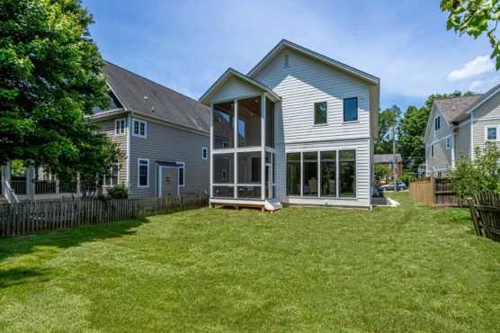 Luxury Home Plan, The Seabrook, backyard view