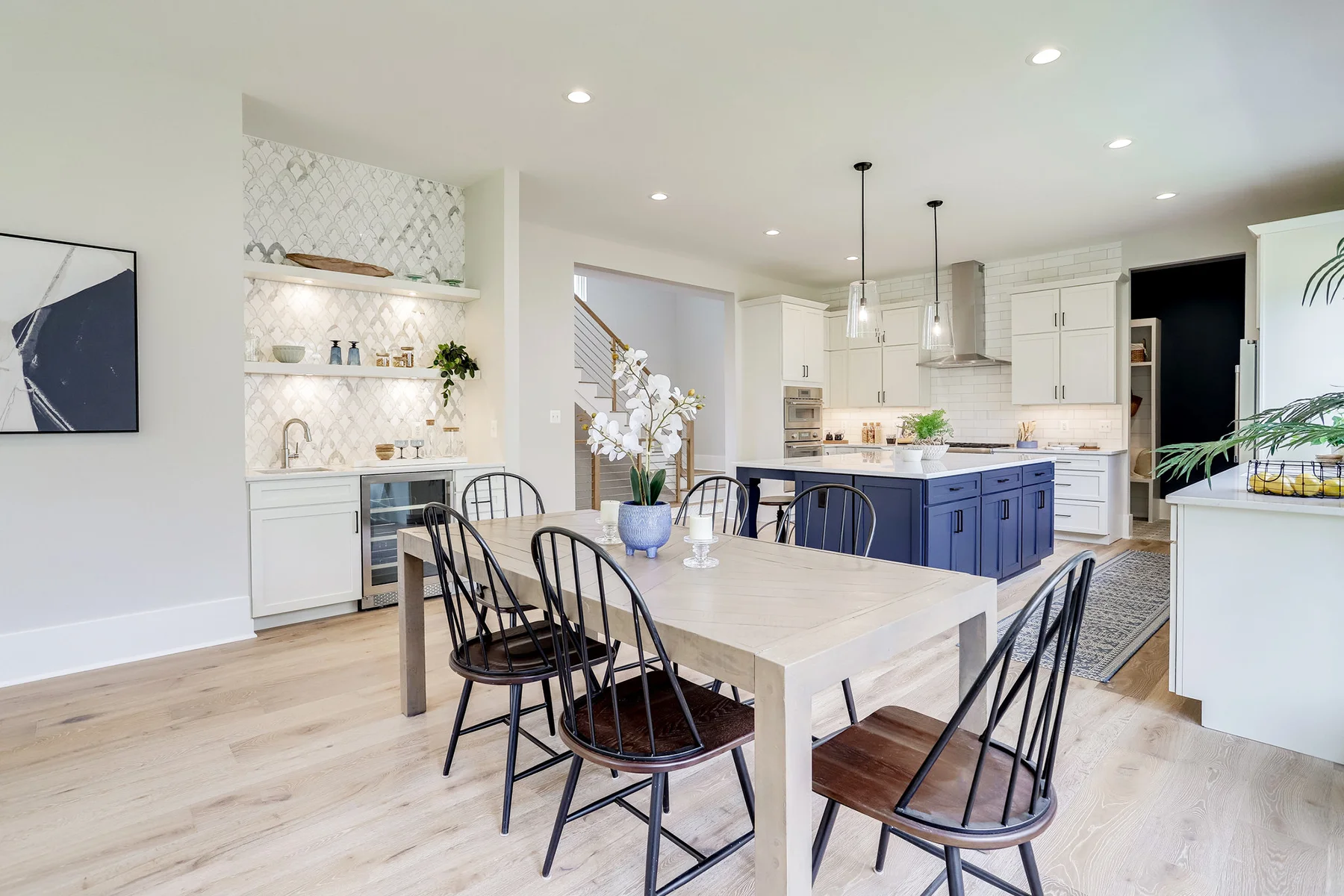 Luxury Home Plan, The Seabrook, open dining area