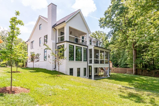 Mclean Home For Sale Emerson Plan back yard with walkout basement