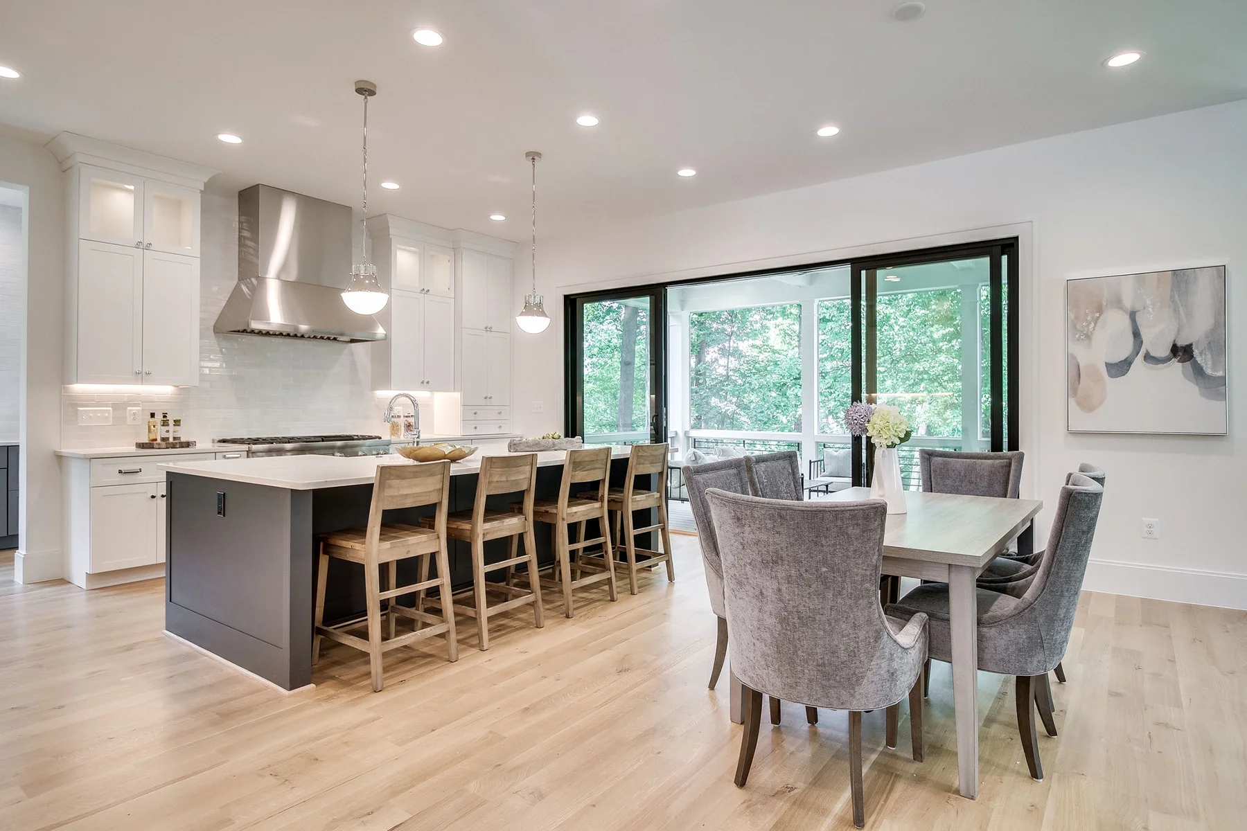 Mclean Home For Sale Emerson Plan open concept kitchen and dining areas