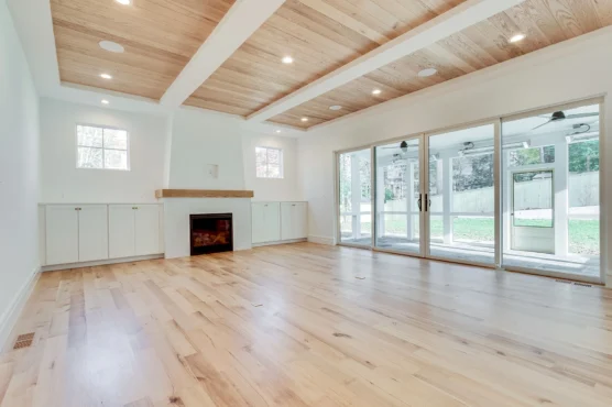 Large open living area in Multi Generational Home Plan, The Madison by Classic Cottages.