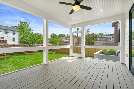 New Build Home Ivy Plan Screened-in covered porch