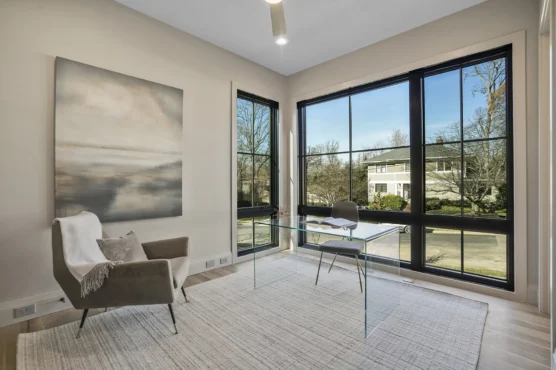 New Home Builder in Arlington Cali Style Office Windows