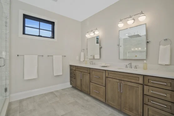 New Home Builder in Arlington Cali Style Bathroom sinks