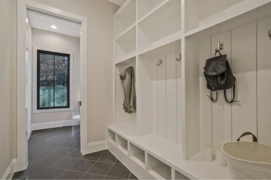 New Home Builder in Arlington Cali Style Mudroom