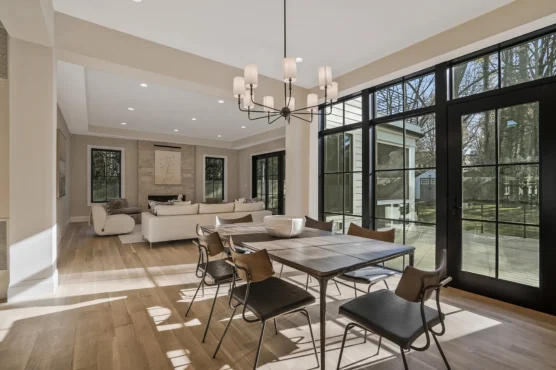 New Home Builder in Arlington Cali Style Open concept dining and living room