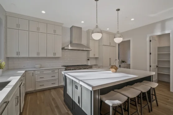 New Home Builder in Arlington Cali Style Open style kitchen with island