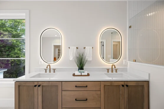 New Home Plan Potomac double vanity sink