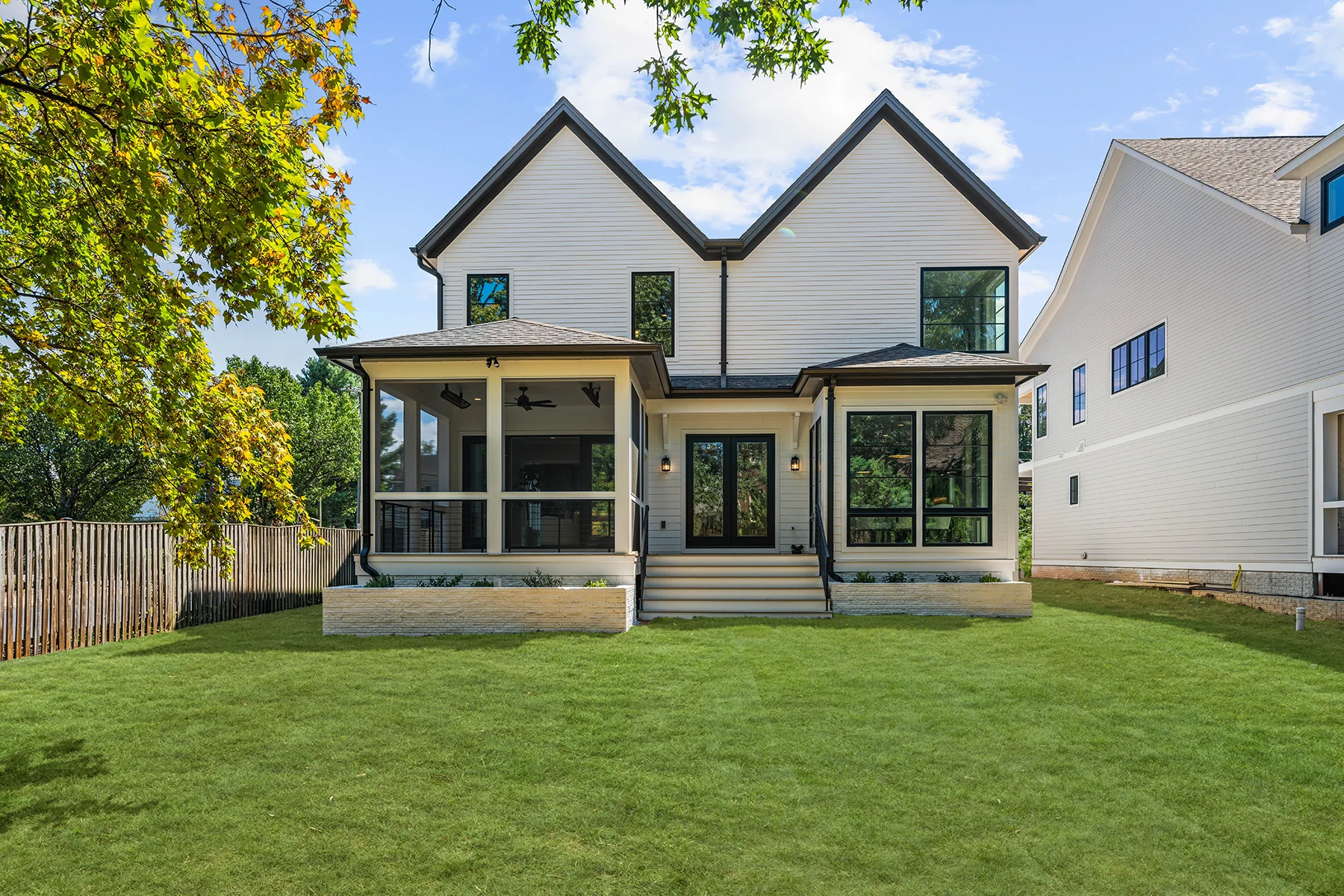 New Home Plan Potomac backyard view