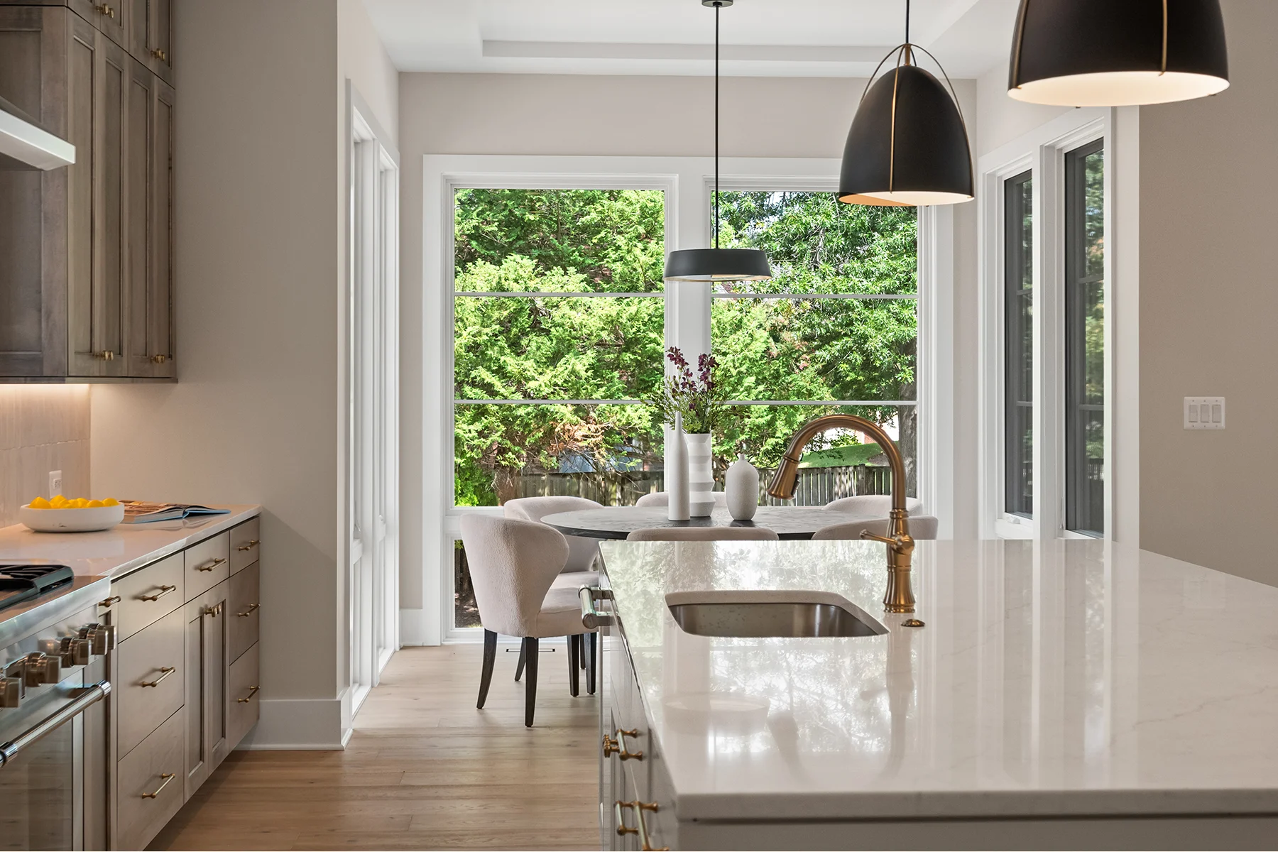 New Home Plan Potomac gourmet kitchen and dining