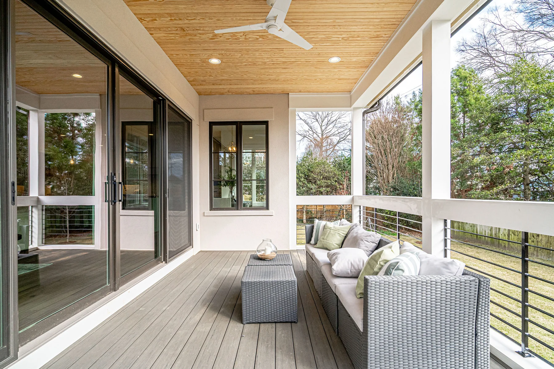 Ten Foot Ceilings, Arlington Luxury Home Plan, Ridgeview covered patio