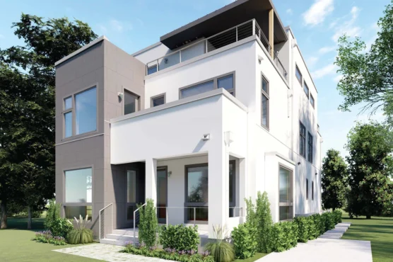 The Baltimore Home Plan, 3-story modern cottage home