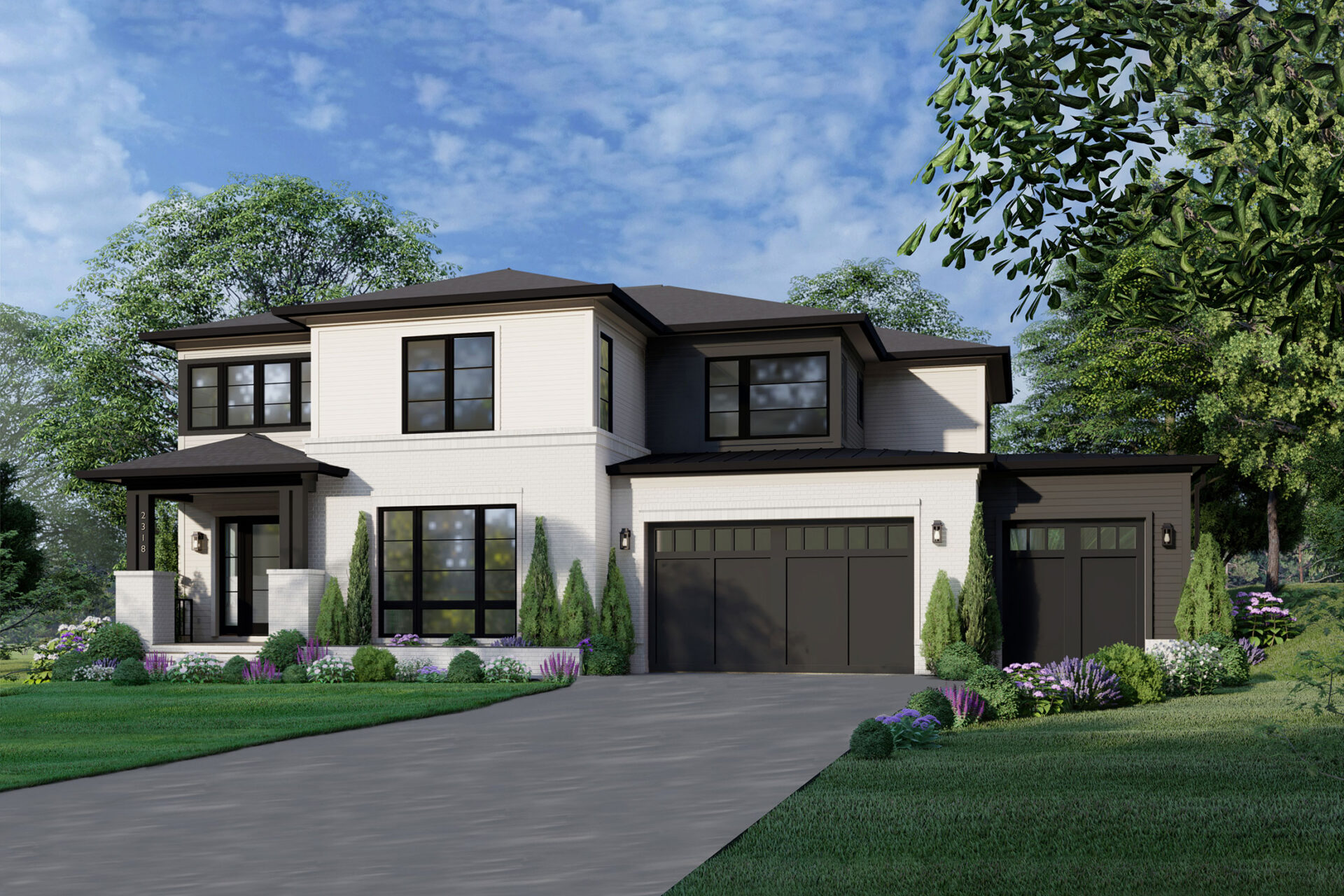 Render of new construction home at 2318 N Powhatan St