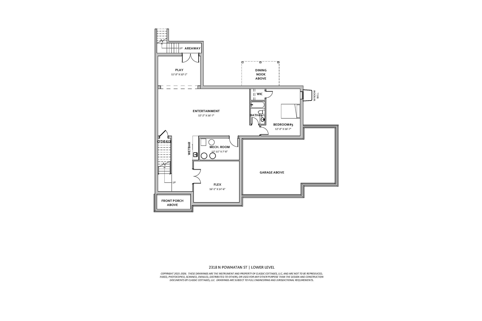 2318 N Powhatan St Floor Plan Lower Level