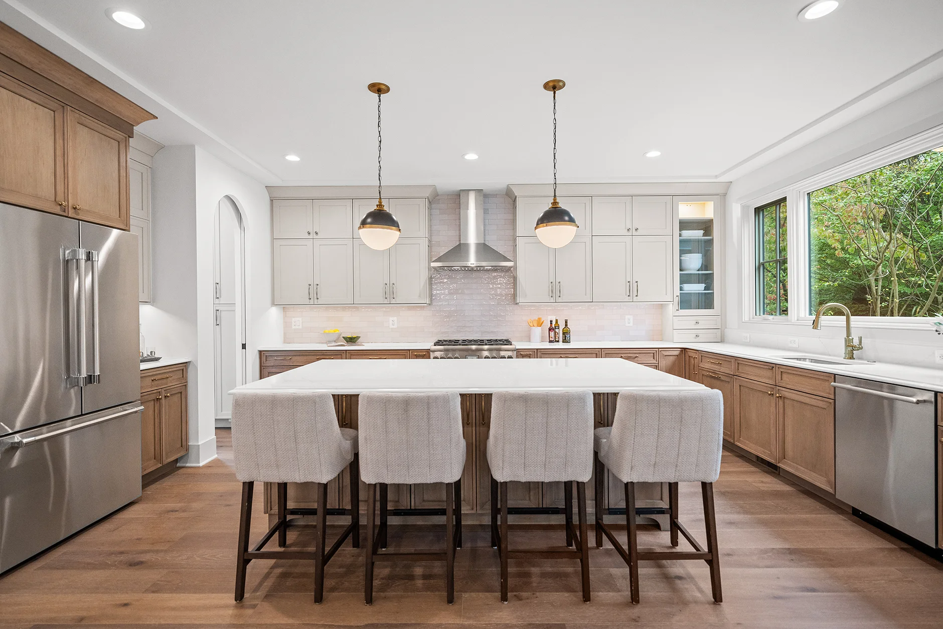 The Oakley Kitchen in new custom home by home builder Classic Cottages